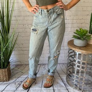 Madewell Ripped Boyfriend Jeans